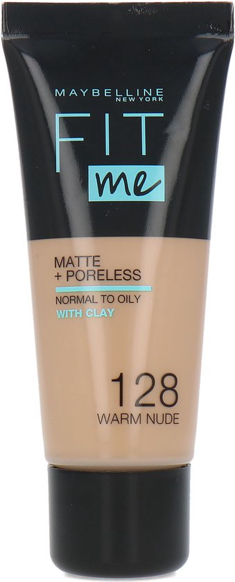 Maybelline Fit Me Matte & Poreless Foundation – 128 Warm Nude