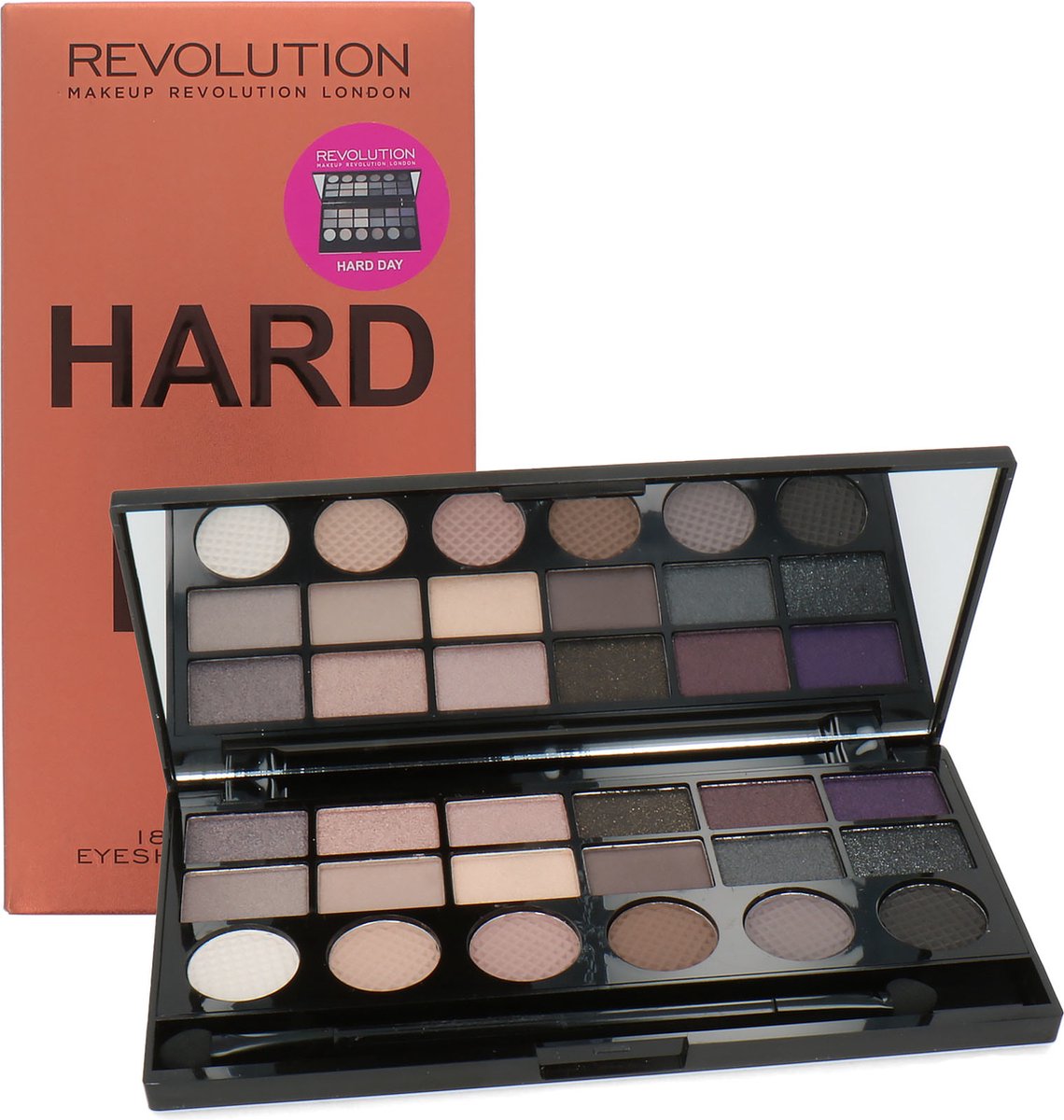 Makeup Revolution 18 Shade Eyeshadow Salvation Palette Hard Day