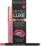 Makeup Revolution Retro Luxe Matte Lip Kit - Grandee