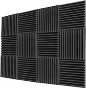 Isolation acoustique - Autocollant - Panneaux acoustiques - Silencieux - Studio Foam - 50x 50x 5x cm