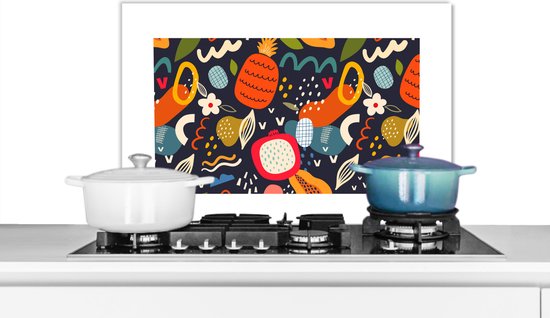 Spatscherm Keuken - Kookplaat Achterwand - Spatwand Fornuis - 120x80 cm - Pluk de dag