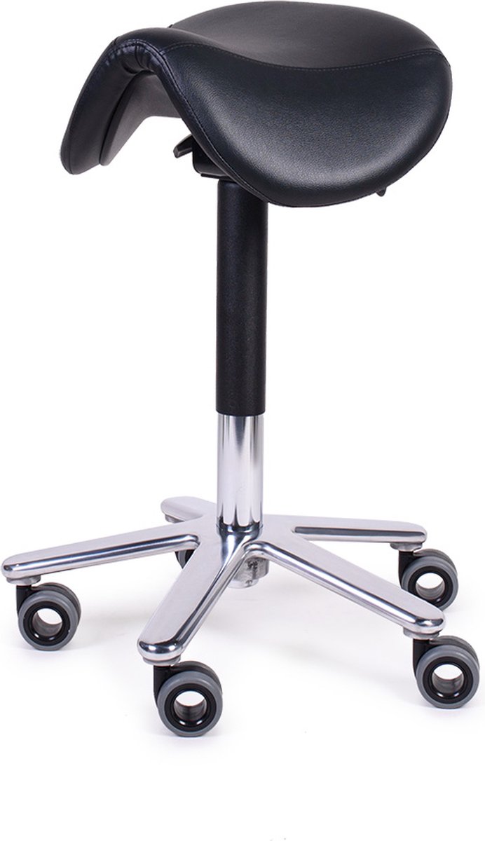 FIRMSEATS Assistant Zadel - Medische Zadelkruk op Wielen met Voetbediening - Hygiënische wielen - Ergonomisch zadel