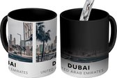 Magic Mug - Photo on Heat Mugs - Coffee Mug - Dubai - Away - Skyline - Magic Mug - Cup - 350 ML - Tea Mug - Sinterklaas decoration - Handout gifts for children - Shoe present Sinterklaas