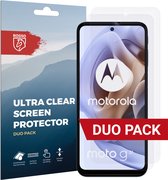 Rosso Screen Protector Ultra Clear Duo Pack Geschikt voor Motorola Moto G31 / G41 | TPU Folie | Case Friendly | 2 Stuks