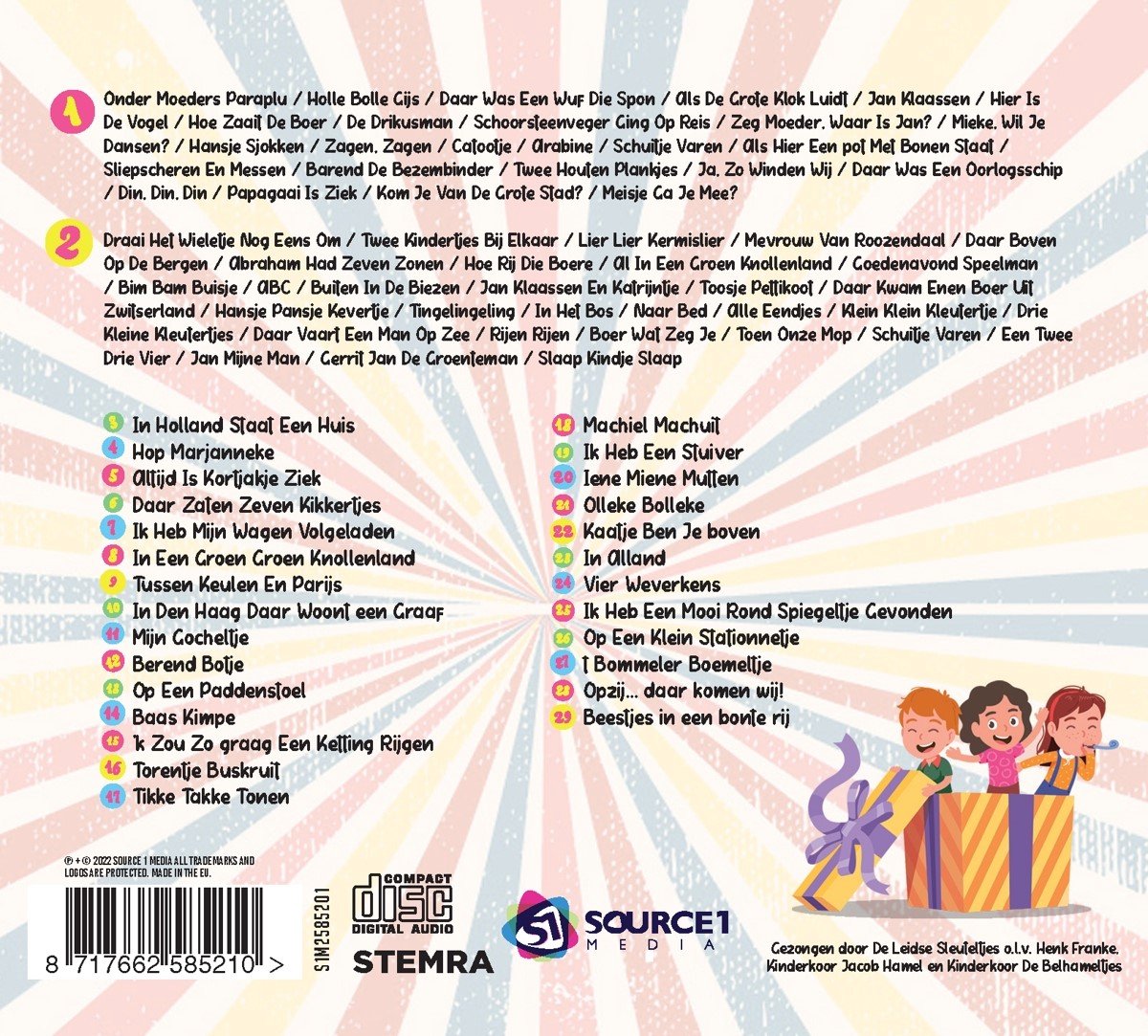 Kinderliedjes Uit De Oude Doos (CD), Leidse Sleuteltjes CD (album) Muziek