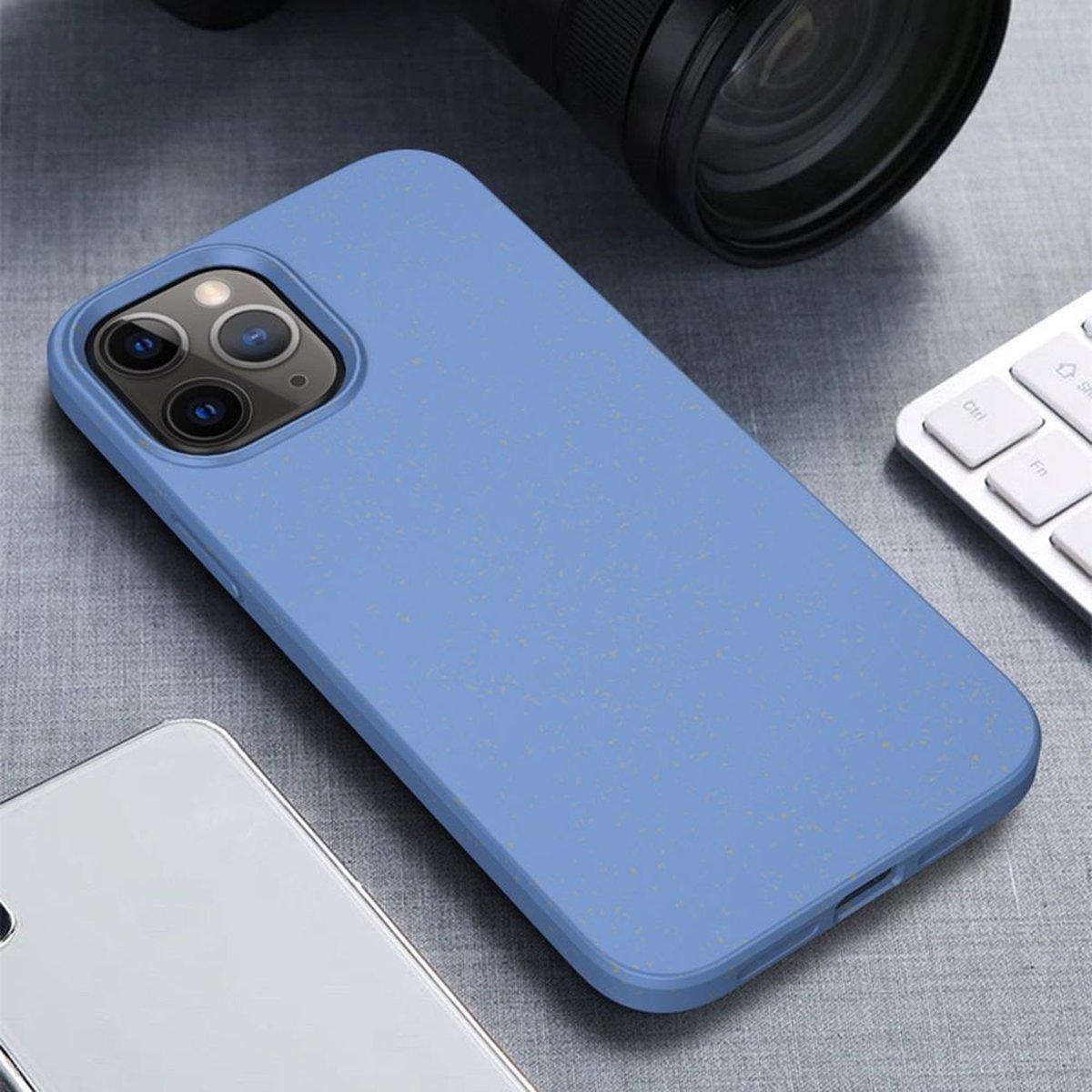 Apple iPhone 12 Mini Hoesje - Mobigear - Bio Serie - Eco Friendly Backcover  - Blauw -... | bol.com