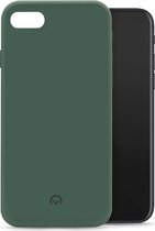 Mobilize Rubber Gelly Telefoonhoesje geschikt voor Apple iPhone 7/8/SE (2020/2022) Hoesje Flexibel TPU Backcover - Matt Green