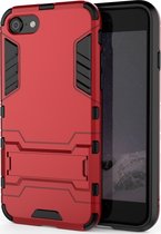 Mobigear Armor Stand - Telefoonhoesje geschikt voor Apple iPhone 7 Shockproof Hardcase Hoesje + Standaard - Rood