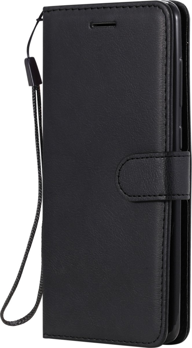 Mobigear Telefoonhoesje geschikt voor Samsung Galaxy A21s Hoesje | Mobigear Premium Bookcase Portemonnee | Pasjeshouder voor 2 Pasjes | Telefoonhoesje voor Pinpas / OV Kaart / Rijbewijs - Zwart