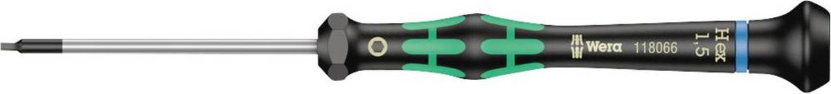 Wera 2054 Elektronica en fijnmechanica Inbussleutel Sleutelbreedte: 1.5 mm Koplengte: 60 mm Afmeting lengte: 157 mm