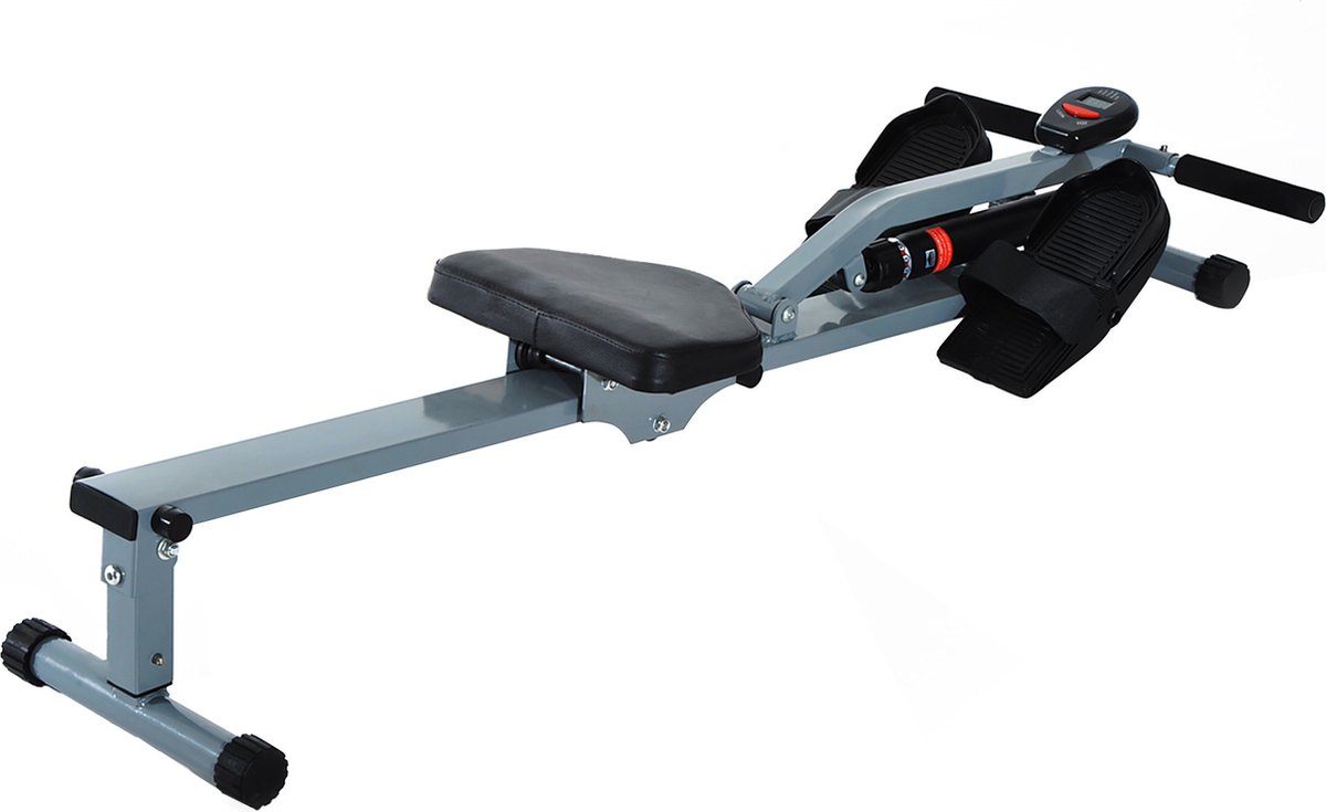 HOMCOM Roeitrainer roeitraining fitness roeimachine hometrainer LCD-display A91-048