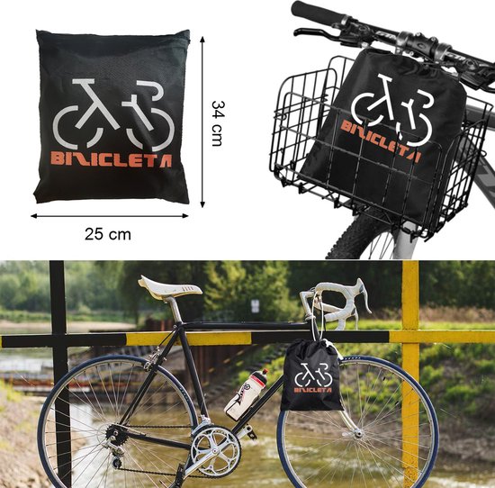 El Jardin - Fiets beschermhoes voor 1 fiets - Alle weersinvloeden - 60 x 85 x 170 cm (B*H*L) - 210D - Zadelhoes - Beschermzak van El Jardin — afbeelding 4
