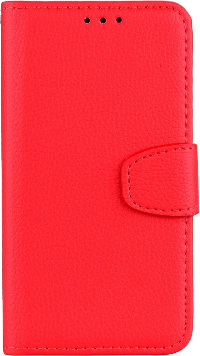 Mobigear Telefoonhoesje geschikt voor Xiaomi Mi 8 SE Hoesje | Mobigear Wallet Bookcase Portemonnee | Pasjeshouder voor 3 Pasjes | Telefoonhoesje voor Pinpas / OV Kaart / Rijbewijs - Rood