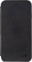 Apple iPhone 6/6s Hoesje - Senza - Pure Skinny Serie - Echt Leer Bookcase - Deep Black - Hoesje Geschikt Voor Apple iPhone 6/6s