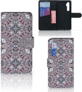 GSM Hoesje Xiaomi Mi Note 10 Lite Flipcover Flower Tiles