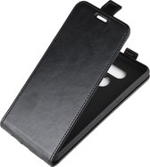 Mobigear Telefoonhoesje geschikt voor LG K50s Hoesje | Mobigear Flipcase | Pasjeshouder voor 1 Pasje | Telefoonhoesje voor Pinpas / OV Kaart / Rijbewijs - Zwart