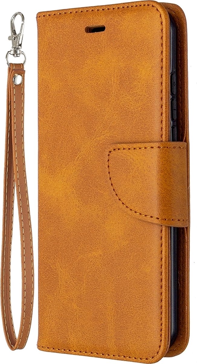 Mobigear Telefoonhoesje geschikt voor Nokia 1.3 Hoesje | Mobigear Excellent Bookcase Portemonnee | Pasjeshouder voor 3 Pasjes | Telefoonhoesje voor Pinpas / OV Kaart / Rijbewijs - Cognac