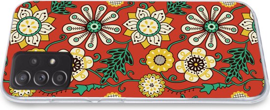 Coque Samsung Galaxy A33 5G - Design - Fleurs - Hippie - Rétro - Coque de téléphone en Siliconen