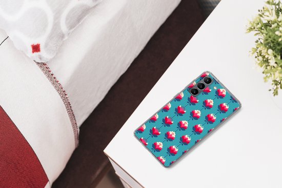 Coque Samsung Galaxy S21 - Motifs - Rétro - Fleurs - Lys - Coque de téléphone en Siliconen -