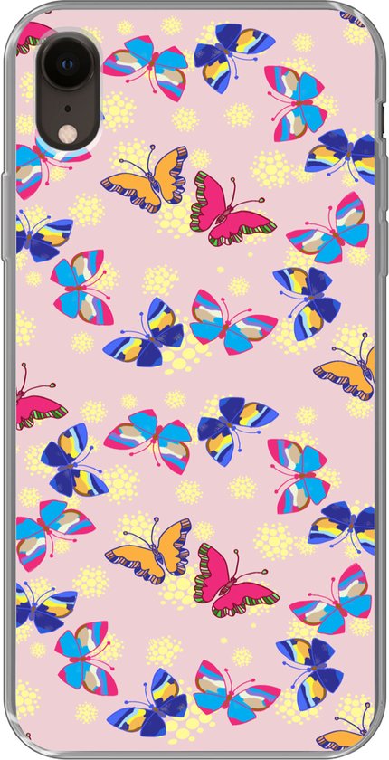 Coque iPhone XR - Fille - Papillon - Insectes - Motifs - Coque de téléphone  en Siliconen - | bol.