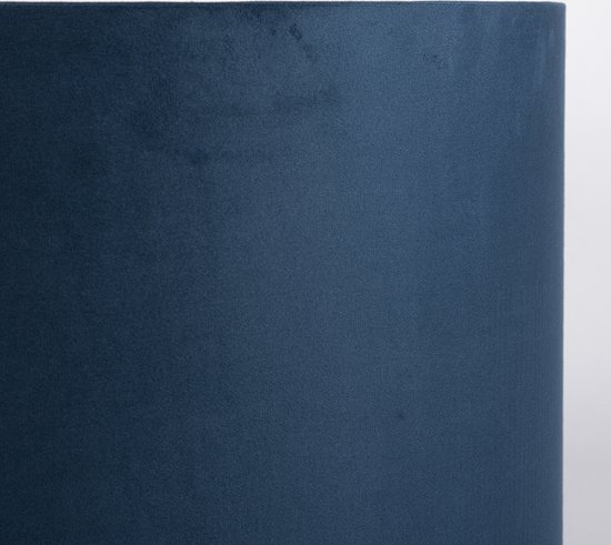 Lampenkap velours blauw 30cm E27 Lampenkap velours blauw 30cm E27