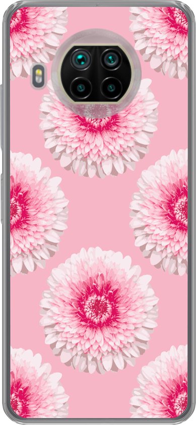 Telefoonhoesje Geschikt voor Xiaomi Mi 10T Lite 5G hoesje - Meiden - Bloem - Roze - Patronen - Girl - Kids - Kinderen - Siliconen Telefoonhoesje