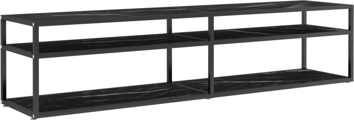 VidaXL Meuble TV Transparent 180x40x40,5 cm Verre trempé - 8720287665250 - Maison