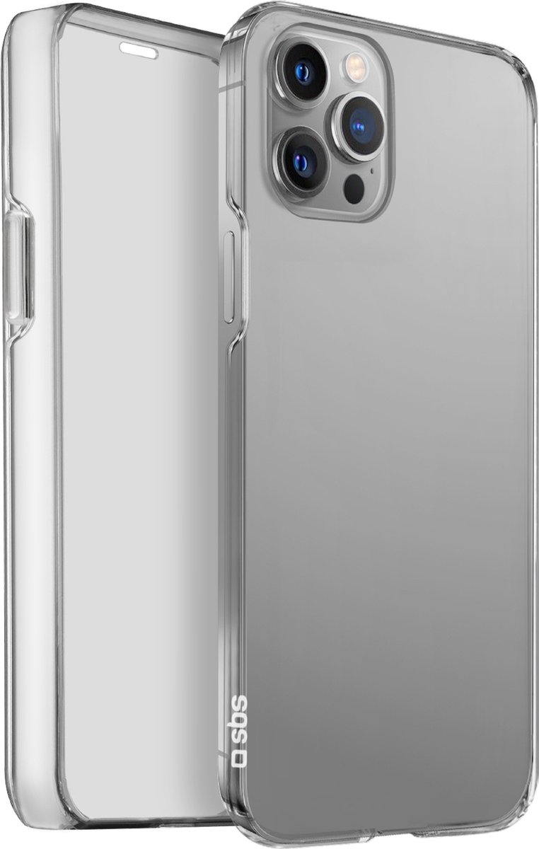 SBS 360 Full Body Telefoonhoesje geschikt voor Apple iPhone 13 Pro Hardcase Backcover Hoesje - Transparant