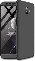 Mobigear Hoesje geschikt voor Samsung Galaxy J6 Plus Telefoonhoesje Hardcase | Mobigear TriGuard Backcover | Galaxy J6 Plus Case | Back Cover - Zwart