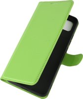 Mobigear Telefoonhoesje geschikt voor Xiaomi Redmi 9C Hoesje | Mobigear Classic Bookcase Portemonnee | Pasjeshouder voor 3 Pasjes | Telefoonhoesje voor Pinpas / OV Kaart / Rijbewijs - Groen