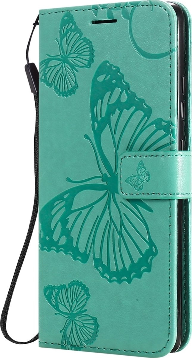 Mobigear Telefoonhoesje geschikt voor Samsung Galaxy S10 Lite Hoesje | Mobigear Butterfly Bookcase Portemonnee | Pasjeshouder voor 2 Pasjes | Telefoonhoesje voor Pinpas / OV Kaart / Rijbewijs - Turquoise