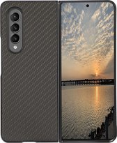 Mobigear Hoesje geschikt voor Samsung Galaxy Z Fold 3 Telefoonhoesje Flexibel TPU | Mobigear Race Backcover | Galaxy Z Fold 3 Case | Back Cover - Zwart