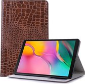 Mobigear Tablethoes geschikt voor Samsung Galaxy Tab A 10.1 (2019) Hoes | Mobigear Croco Bookcase - Bruin