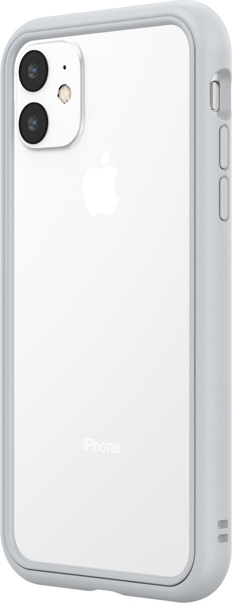 Apple iPhone XR Hoesje - Rhinoshield - CrashGuard NX Serie - Hard Kunststof Bumper - Platinum Gray - Hoesje Geschikt Voor Apple iPhone XR