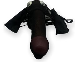 Power Escorts  - Fun string - olifant - heren string - Zwart - PM01