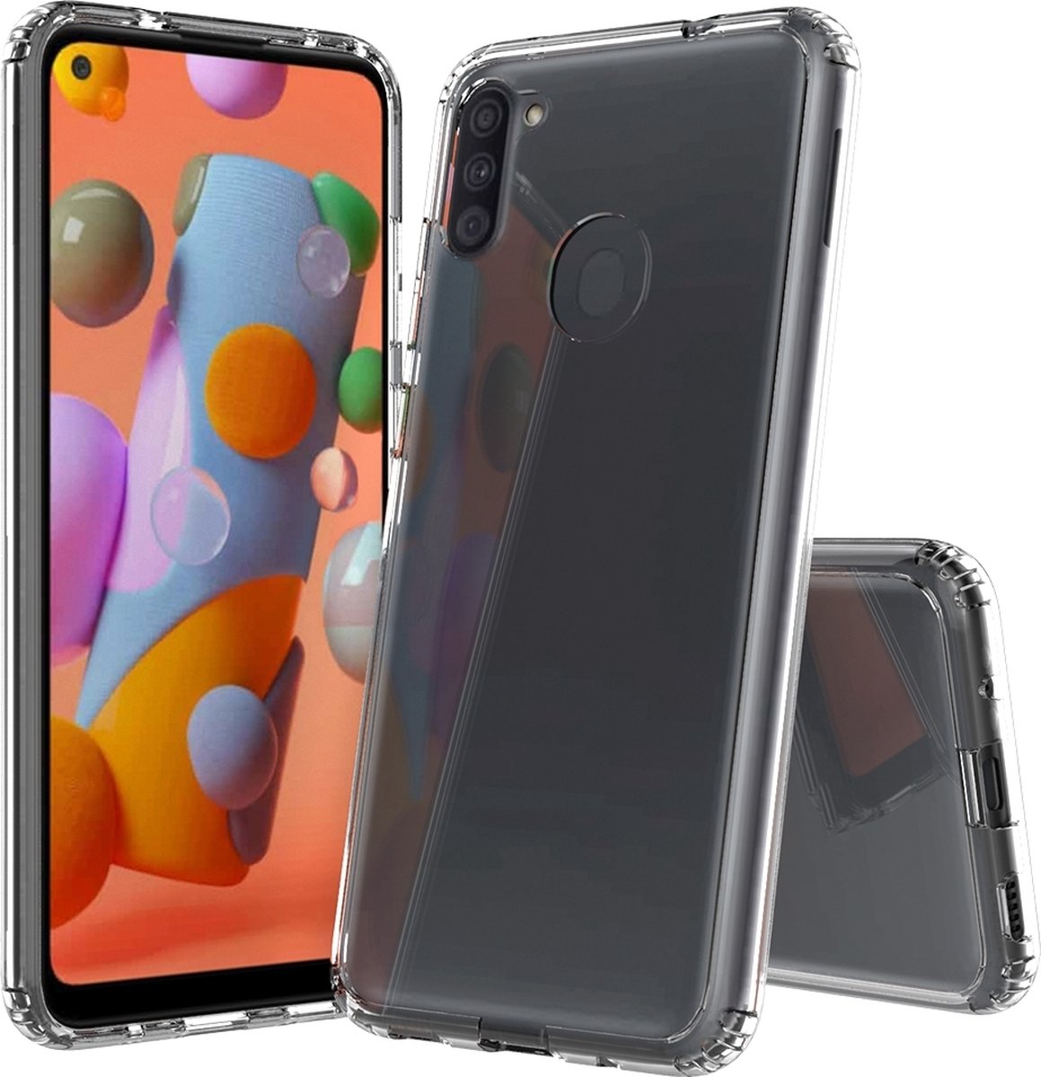 Mobigear Doorzichtig Hoesje geschikt voor Samsung Galaxy A11 Telefoonhoesje Hardcase | Mobigear Crystal Backcover | Doorzichtig Telefoonhoesje Galaxy A11 | Galaxy A11 Case | Back Cover - Transparant