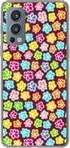 OnePlus Nord 2 5G - Filles - Bloem - Motifs - Fille - Kids - Enfants - Coque de téléphone en Siliconen