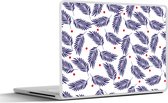 Laptop sticker - 12.3 inch - Tropisch - Bladeren - Patronen - Stippen - 30x22cm - Laptopstickers - Laptop skin - Cover