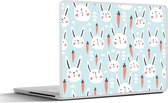 Laptop sticker - 14 inch - Konijn - Dieren - Kind - 32x5x23x5cm - Laptopstickers - Laptop skin - Cover