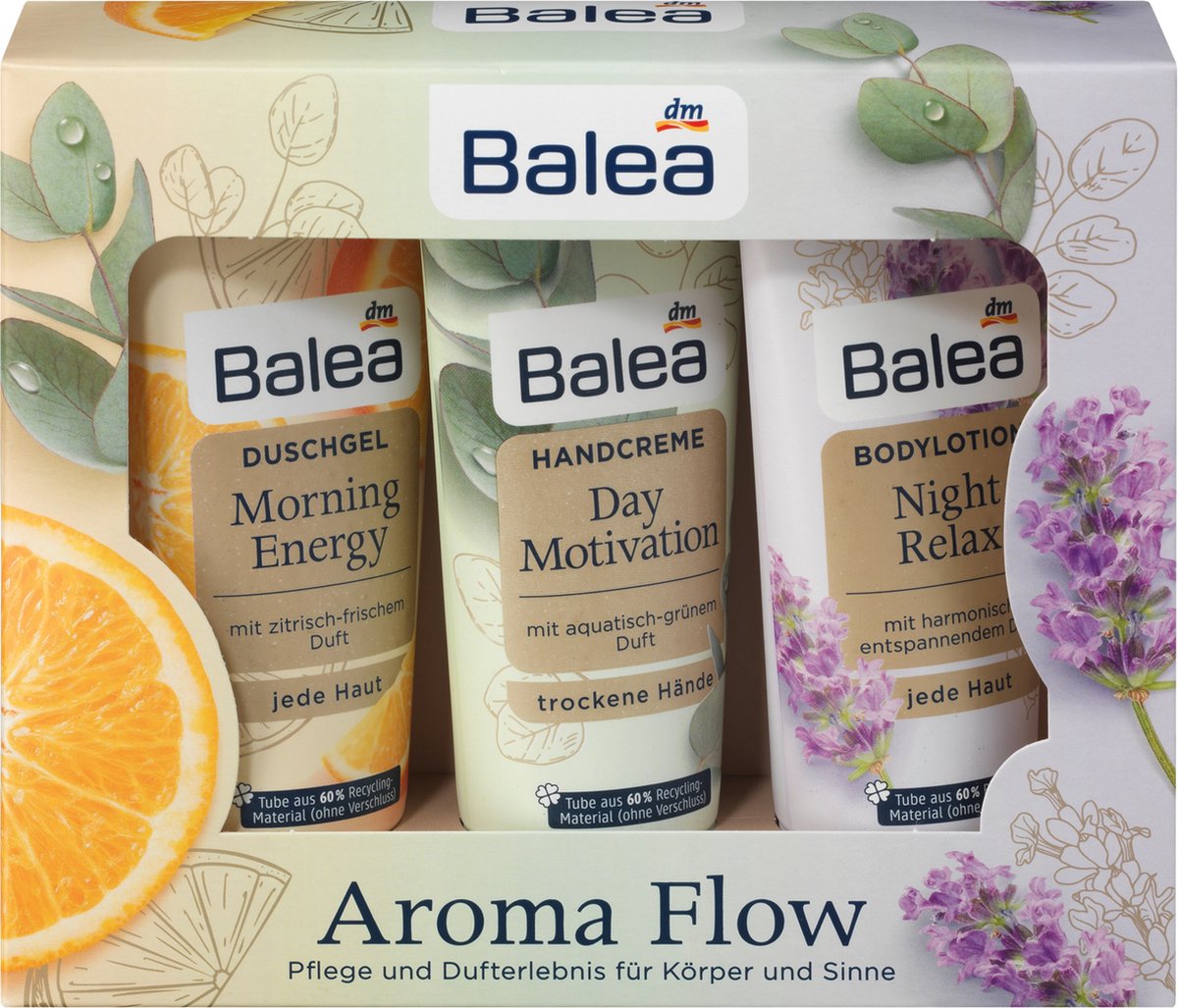 Balea Aroma Flow 3-delige geschenkset, 3 stuks