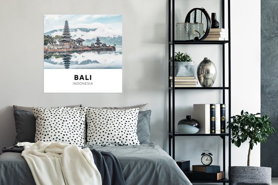 Affiche Bali - Indonésie - Nuages ​​- 75x75 cm