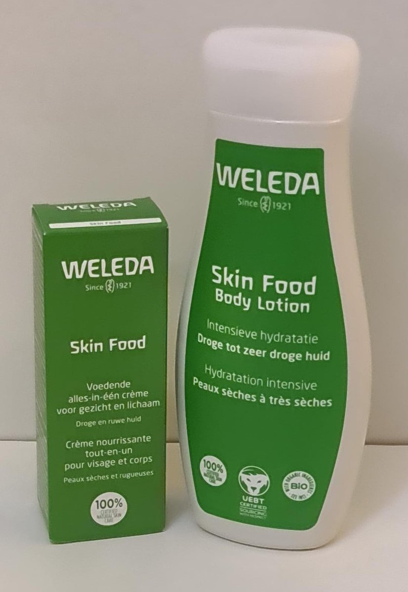 Skin Foodpakket - Body lotion en Voedende creme -weleda