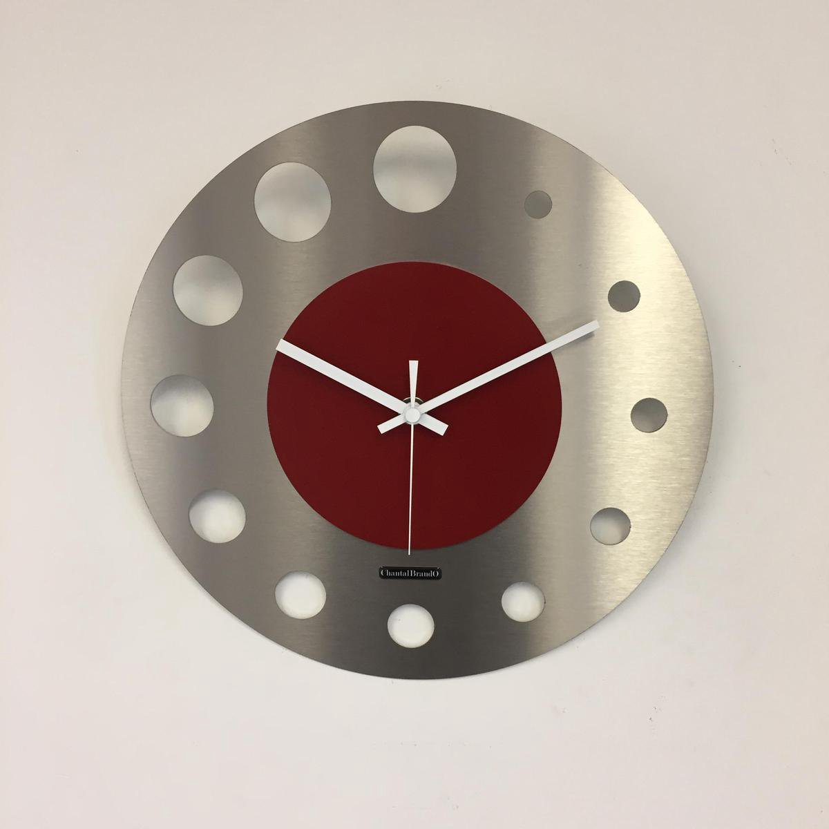 Wandklok JUNTE BRUSSEL ATOMIUM RED Modern Design