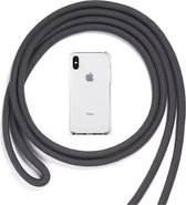 Telefoonhoesje transparant met zwart koord voor iPhone 11