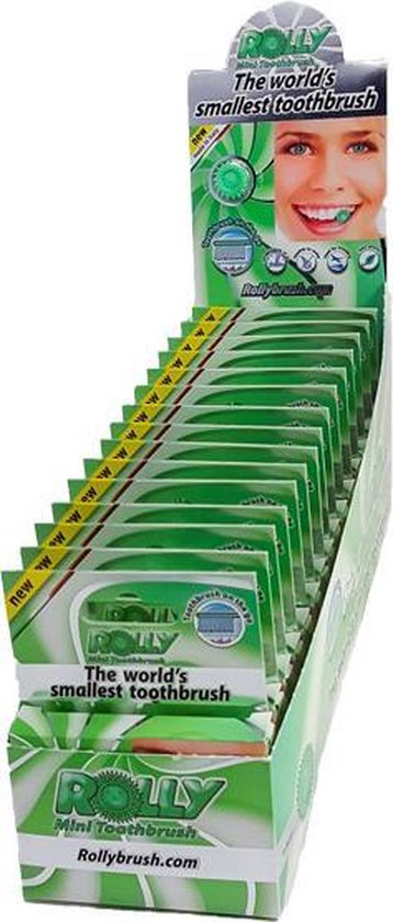 het beleid Wetland Slager Rolly wegwerp tandenborstel. Mint aroma. Dispenser met 15 verpakkingen met  een blister... | bol.com