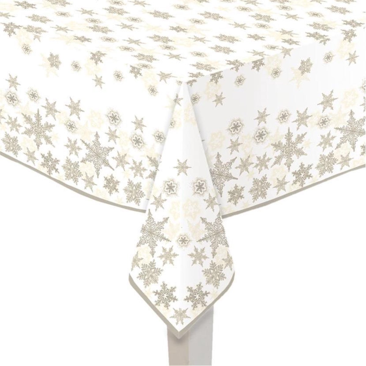 3x stuks papieren tafelkleden wit met gouden sterren print x 180 cm - Kerst... | bol.com