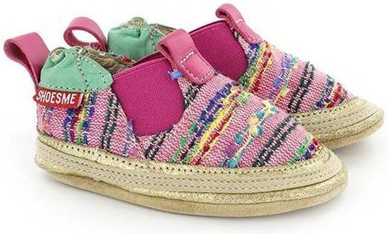 Donkerroze espadrilles babyslofjes van Shoesme maat 17 | bol.com