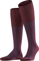 FALKE Shadow Kniehoge Sokken versterkt met motief patroon ademend lang kleurrijk hoog en warm geribbeld gestreept Katoen Rood Heren sokken - Maat 41-42