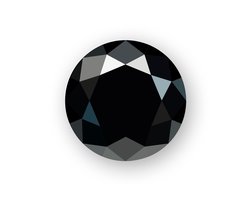 Quiges - Eligo Verwisselbaar Glas geslepen 8 mm Rond Zirkonia Zwart voor Zilveren Ring - 8mm - ER8R001