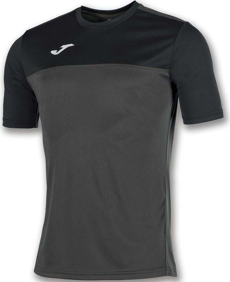 Joma Winner Shirt Korte Mouw Heren - Antraciet / Zwart | Maat: L